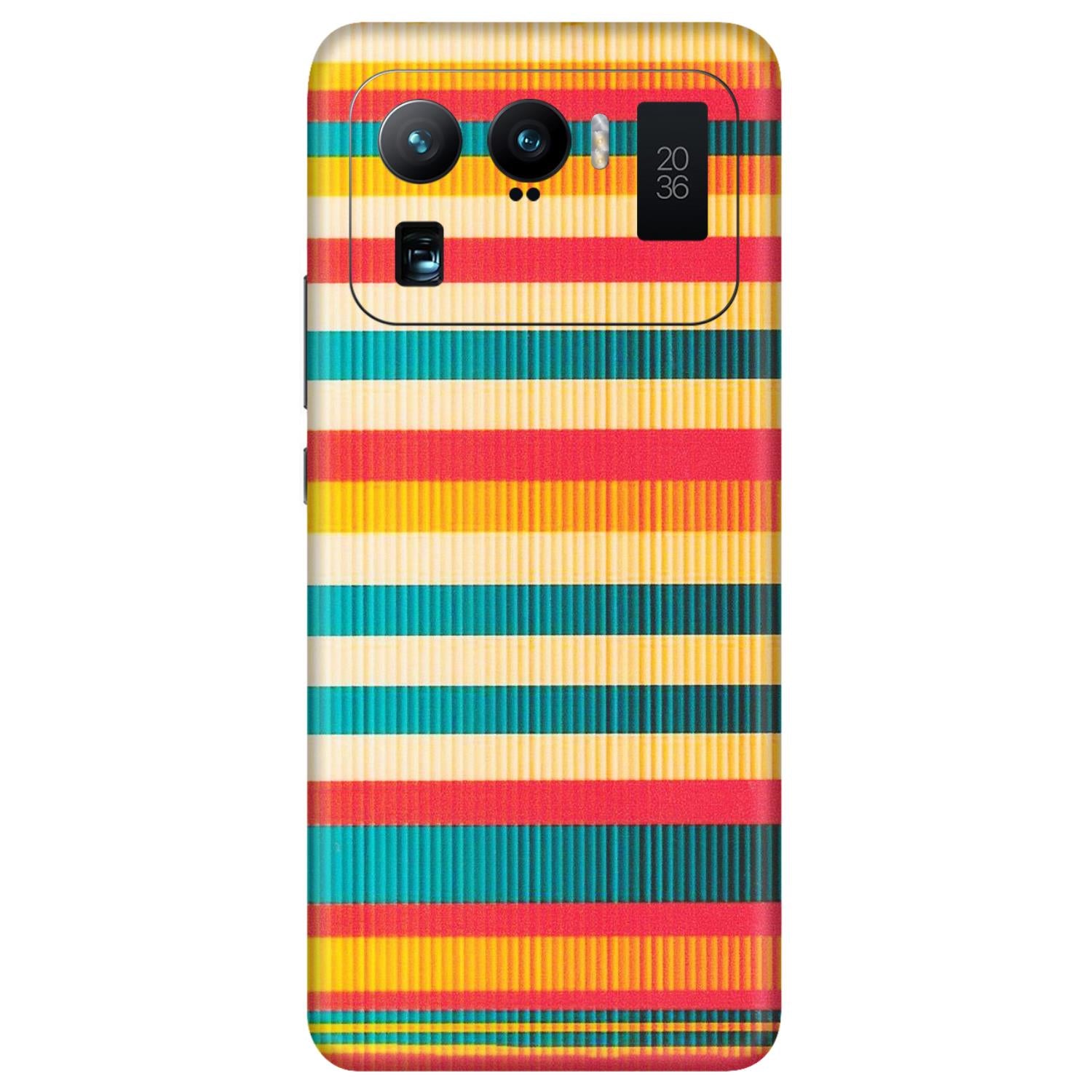 Xiaomi Redmi Phone Skins (All Models) - Colourful Stripes Soothing Effect - Matte Finish (M-86) Mi 11 Ultra
