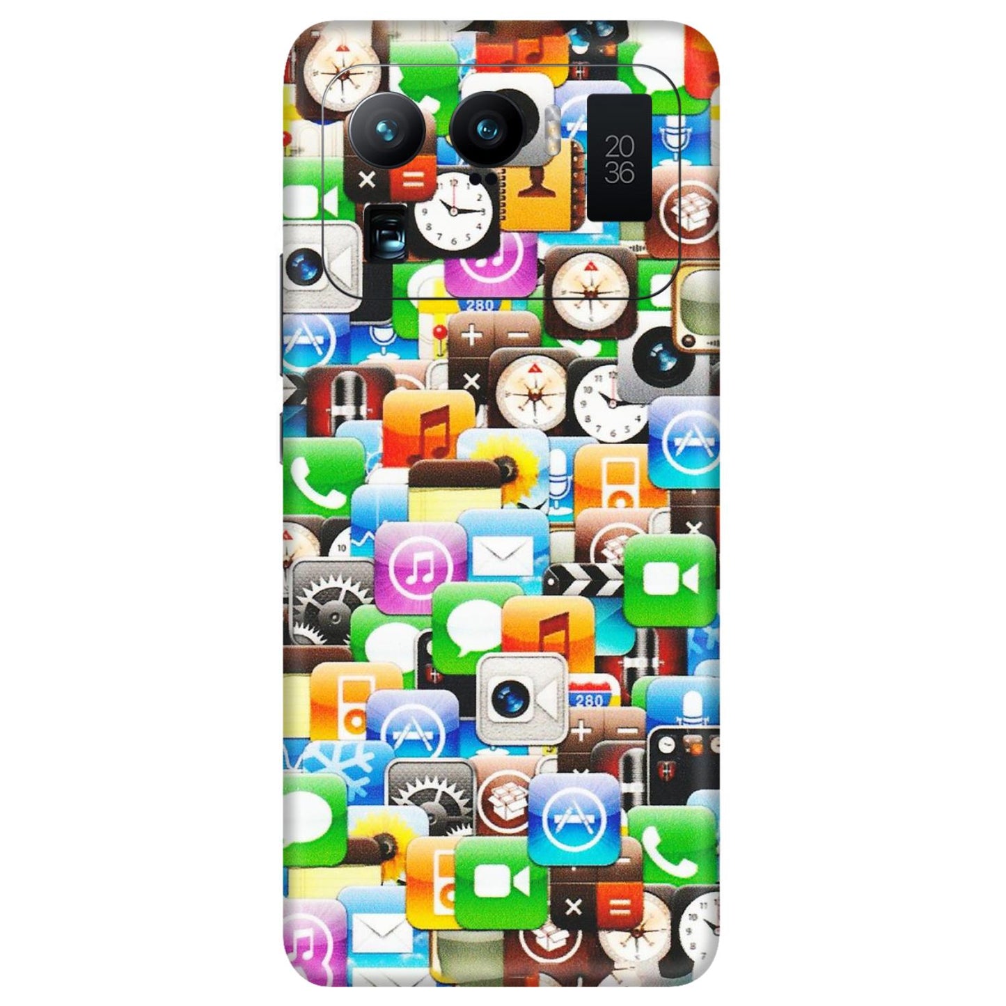 Xiaomi Redmi Phone Skins (All Models) - All Apple Icons - Matte Finish (M-93) Mi 11 Ultra