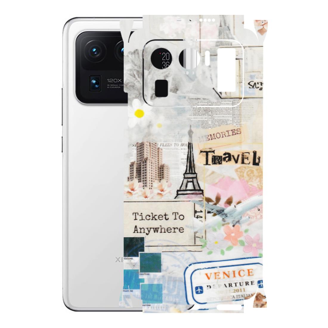 Xiaomi Redmi Phone Skins (All Models) - Travel Memories - Transparent Finish (T-09) Mi 11 Ultra