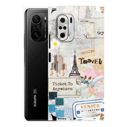 Xiaomi Redmi Phone Skins (All Models) - Travel Memories - Transparent Finish (T-09) Mi 11 X