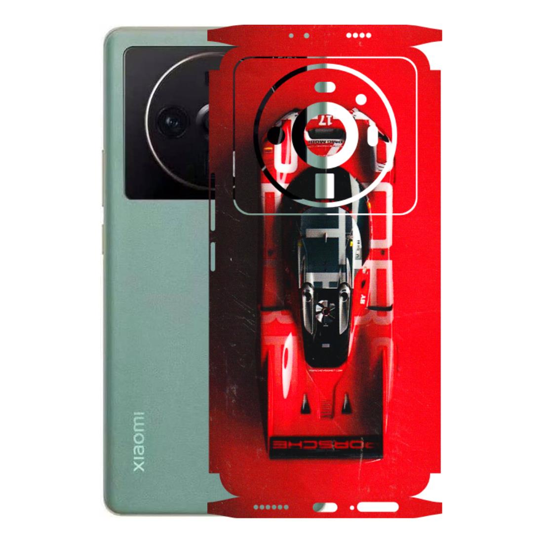 Xiaomi Redmi Phone Skins (All Models) - Red Porsche Car Logo - 3D Embossed Finish (L-315) Mi 12S Ultra 5G