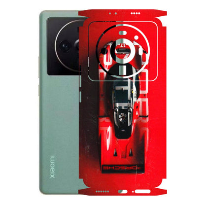 Xiaomi Redmi Phone Skins (All Models) - Red Porsche Car Logo - 3D Embossed Finish (L-315) Mi 12S Ultra 5G