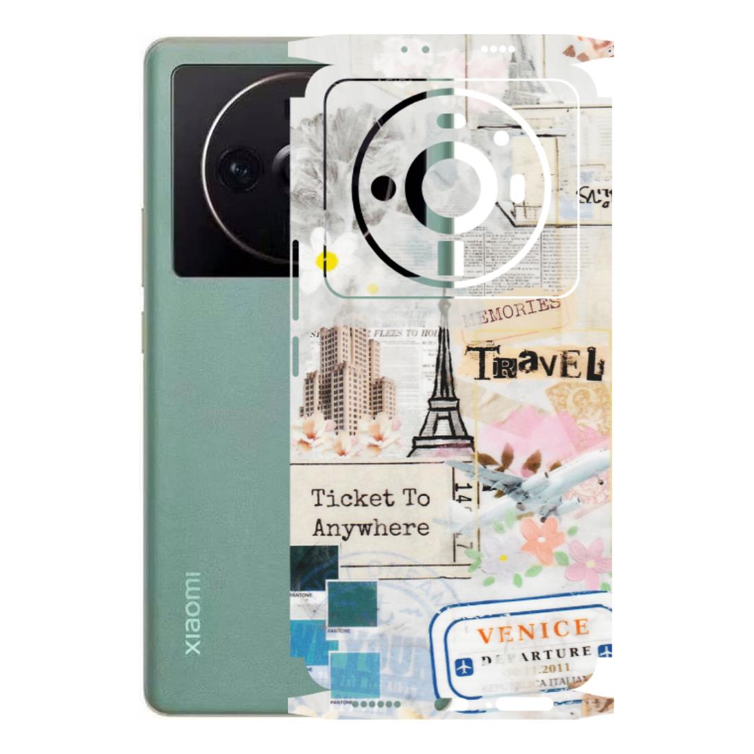 Xiaomi Redmi Phone Skins (All Models) - Travel Memories - Transparent Finish (T-09) Mi 12S Ultra 5G