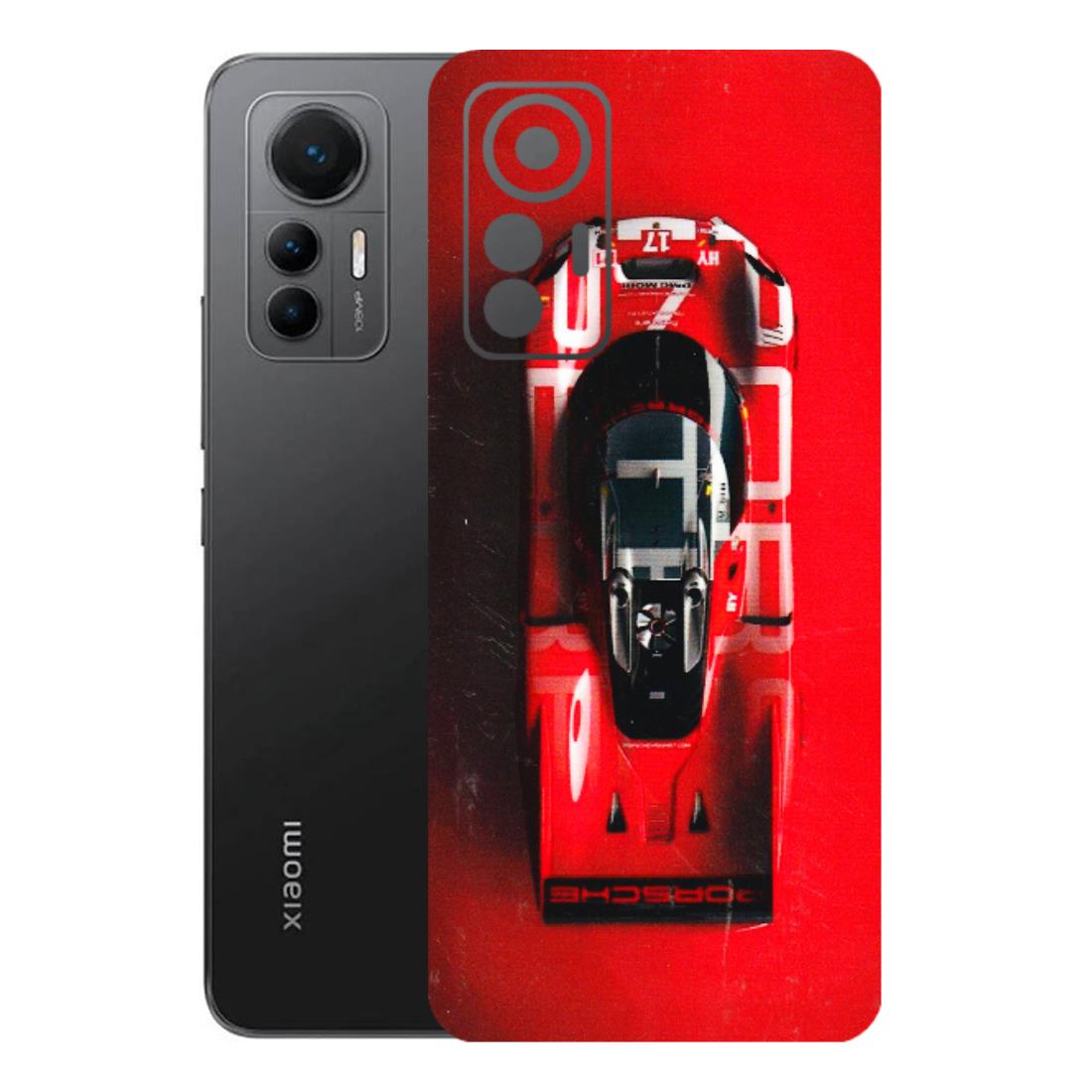Xiaomi Redmi Phone Skins (All Models) - Red Porsche Car Logo - 3D Embossed Finish (L-315) Mi 12 Lite