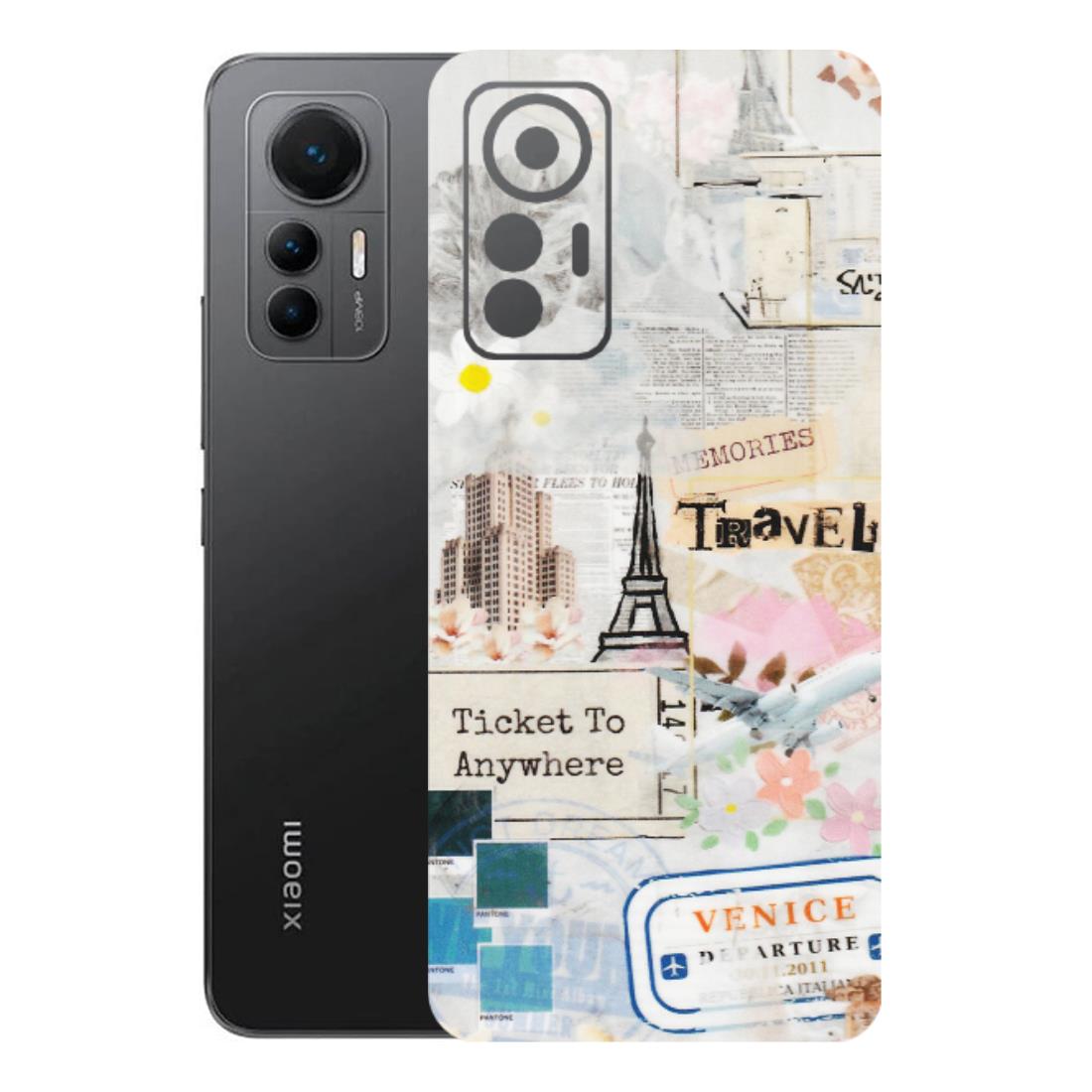 Xiaomi Redmi Phone Skins (All Models) - Travel Memories - Transparent Finish (T-09) Mi 12 Lite