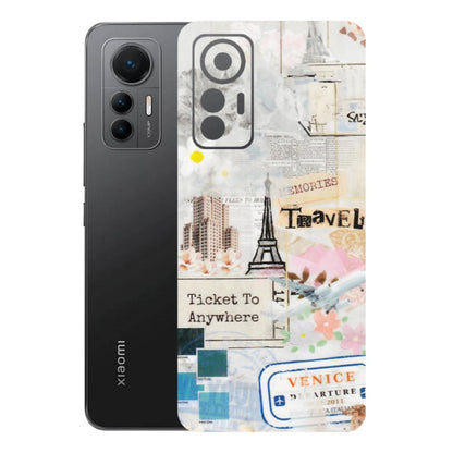 Xiaomi Redmi Phone Skins (All Models) - Travel Memories - Transparent Finish (T-09) Mi 12 Lite