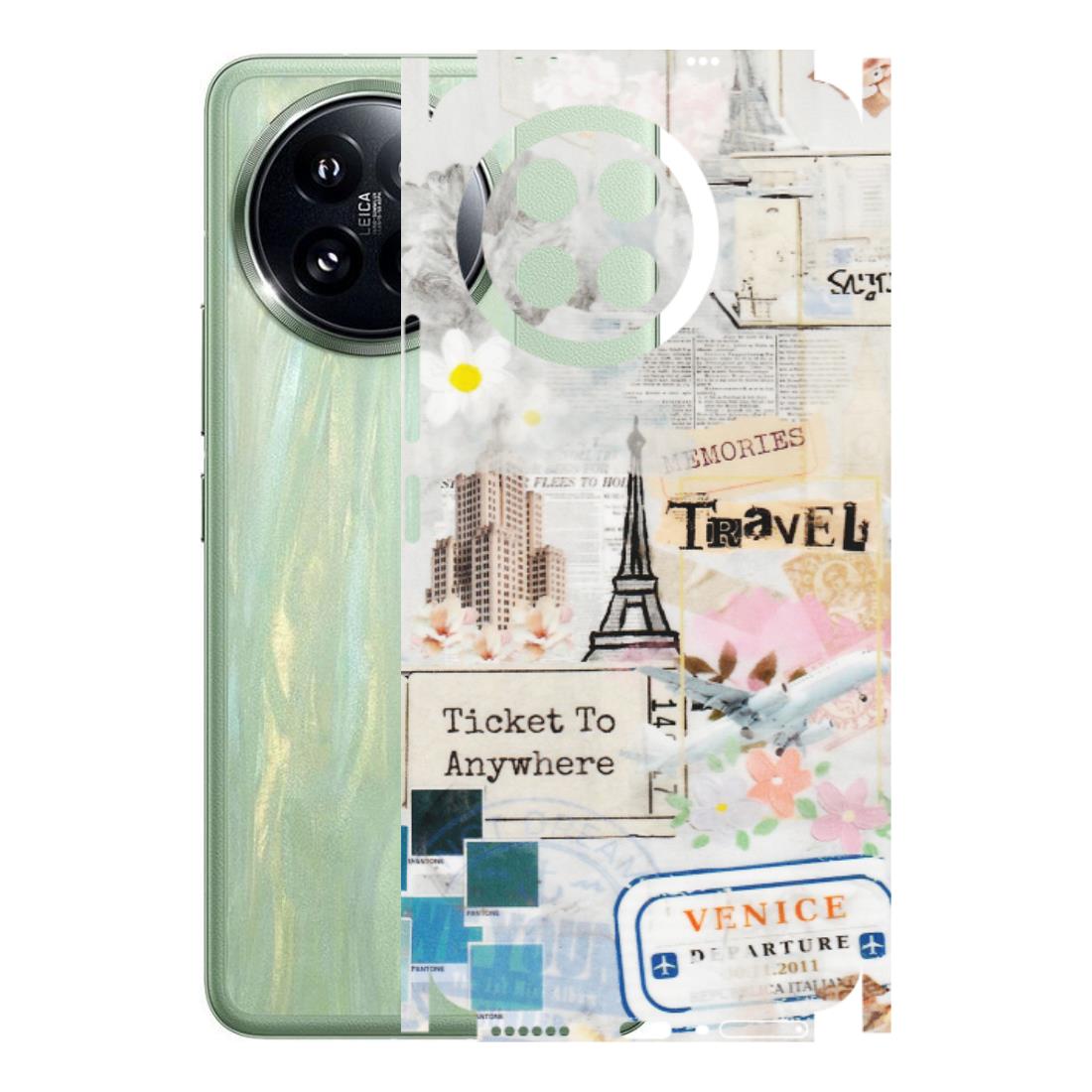 Xiaomi Redmi Phone Skins (All Models) - Travel Memories - Transparent Finish (T-09) Mi 14 Civi