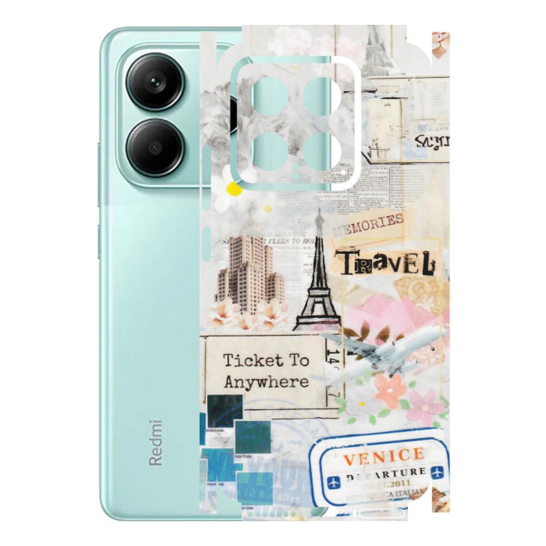 Xiaomi Redmi Phone Skins (All Models) - Travel Memories - Transparent Finish (T-09) Mi 14