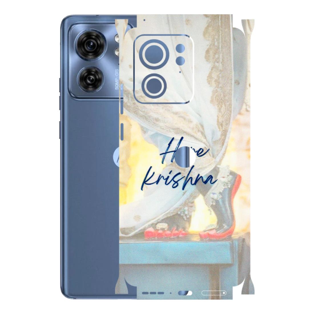 Motorola Phone Skins (All Models) - Hare Krishna - 3D Embossed Finish (L-03) Moto Edge 40 (5G)