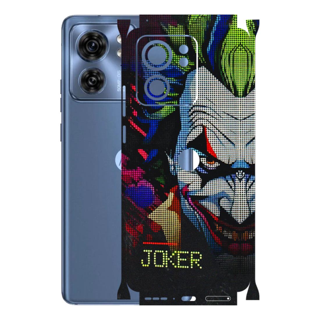 Motorola Phone Skins (All Models) - Joker Dot Matrix - 3D Embossed Finish (L-08) Moto Edge 40 (5G)