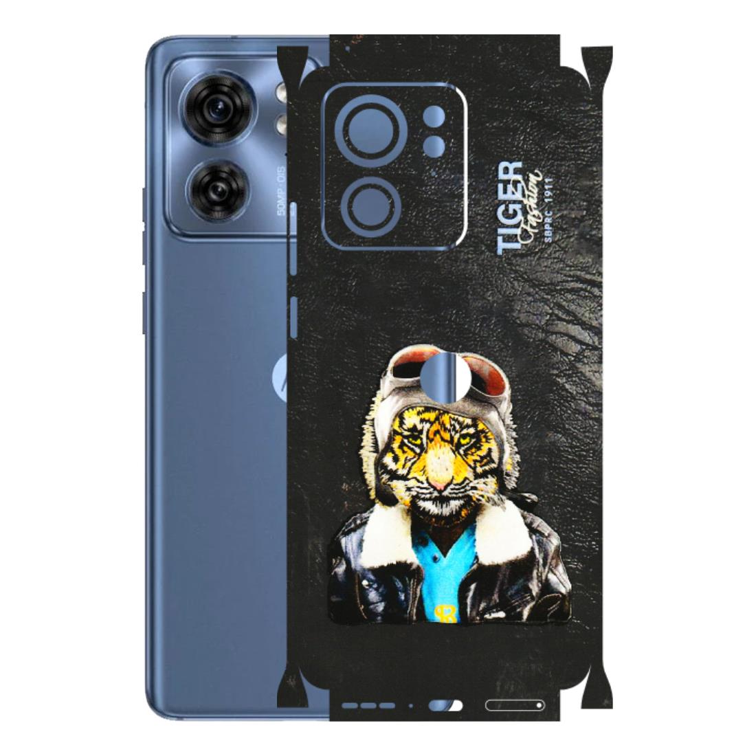 Motorola Phone Skins (All Models) - Rider Tiger - 3D Embossed Finish (L-113) Moto Edge 40 (5G)