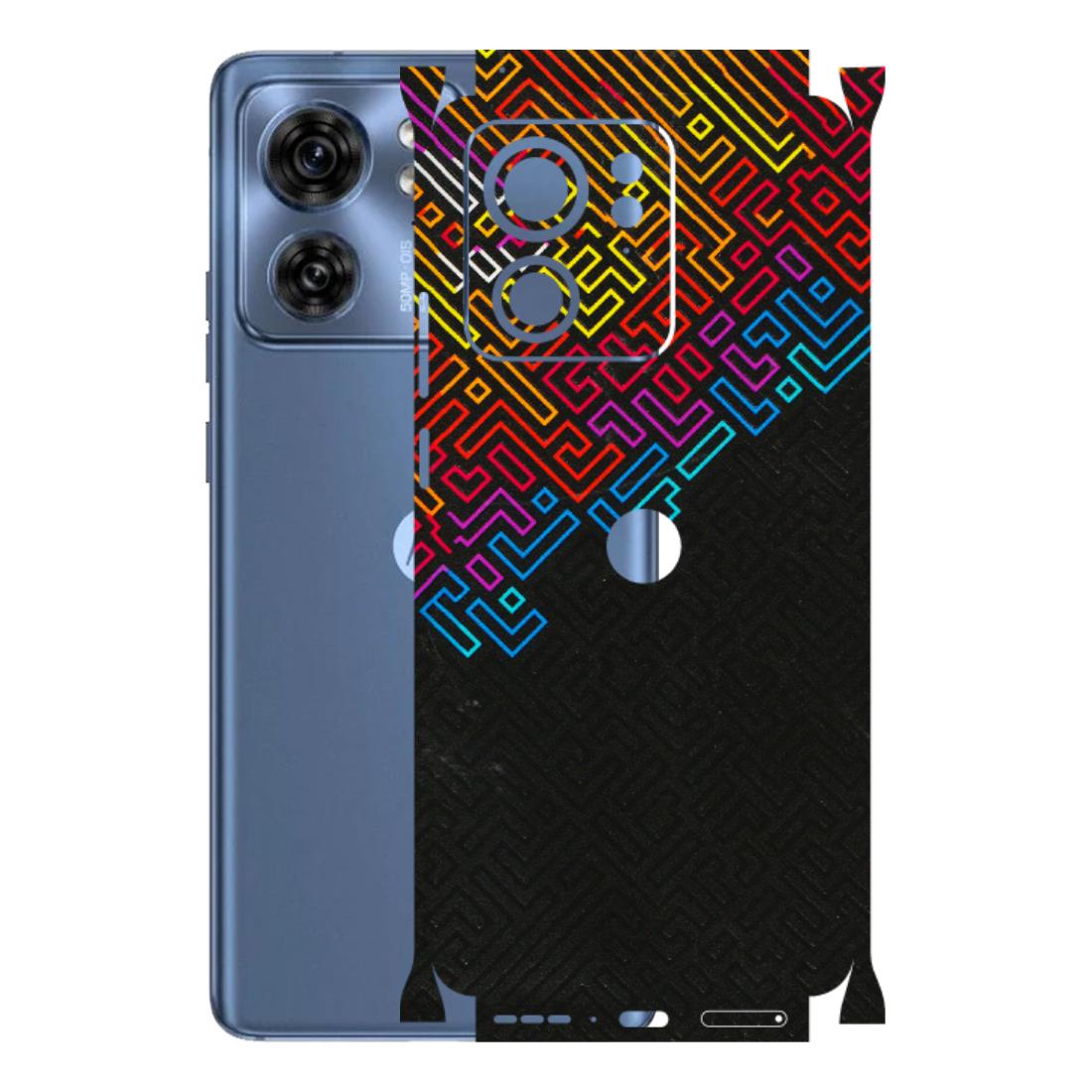 Motorola Phone Skins (All Models) - Dotme Pattern Art - 3D Embossed Finish (L-121) Moto Edge 40 (5G)
