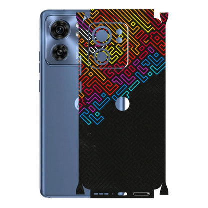 Motorola Phone Skins (All Models) - Dotme Pattern Art - 3D Embossed Finish (L-121) Moto Edge 40 (5G)