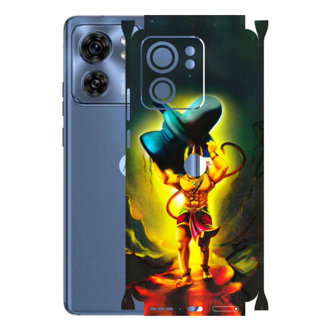 Motorola Phone Skins (All Models) - Hanuman Ji - 3D Embossed Finish (L-128) Moto Edge 40 (5G)