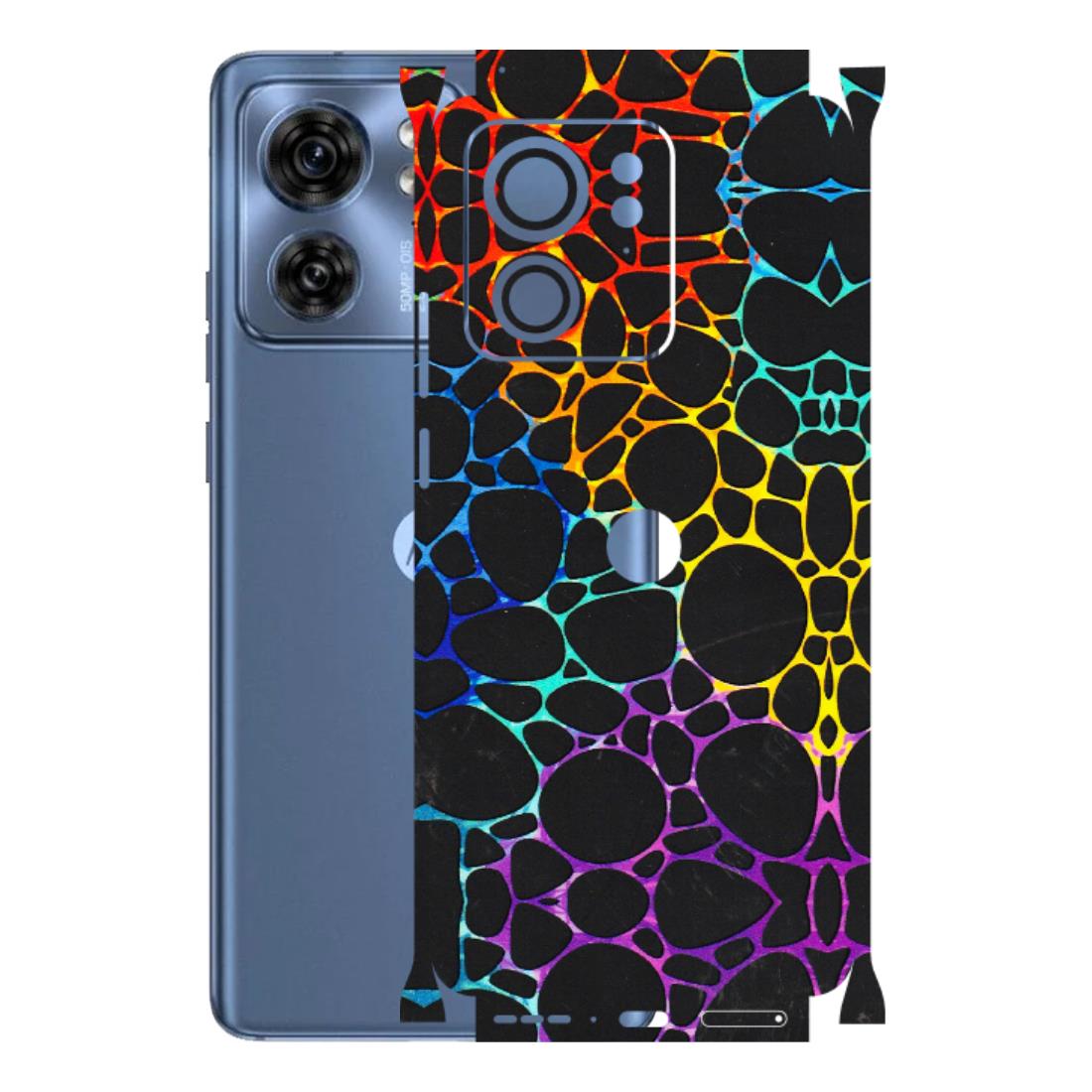 Motorola Phone Skins (All Models) - Abstract Art MultiColour - 3D Embossed Finish (L-133) Moto Edge 40 (5G)