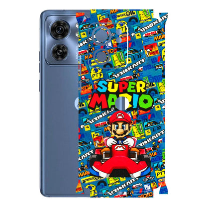 Motorola Phone Skins (All Models) - Super Mario Kart - 3D Embossed Finish (L-140) Moto Edge 40 (5G)