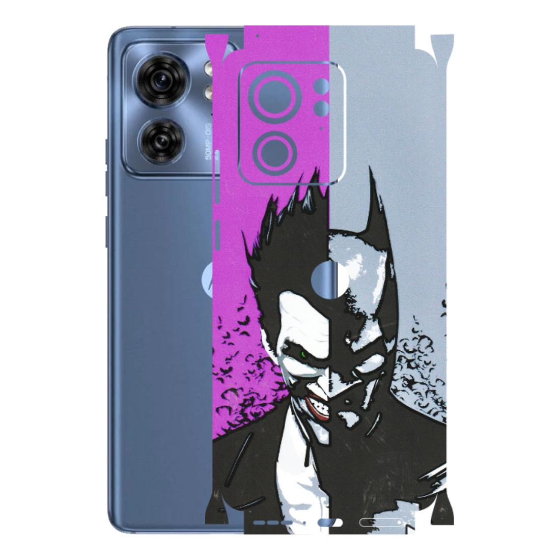 Motorola Phone Skins (All Models) - Batman & Joker - 3D Embossed Finish (L-143) Moto Edge 40 (5G)