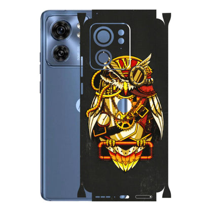Motorola Phone Skins (All Models) - Classy Smart Owl - 3D Embossed Finish (L-144) Moto Edge 40 (5G)