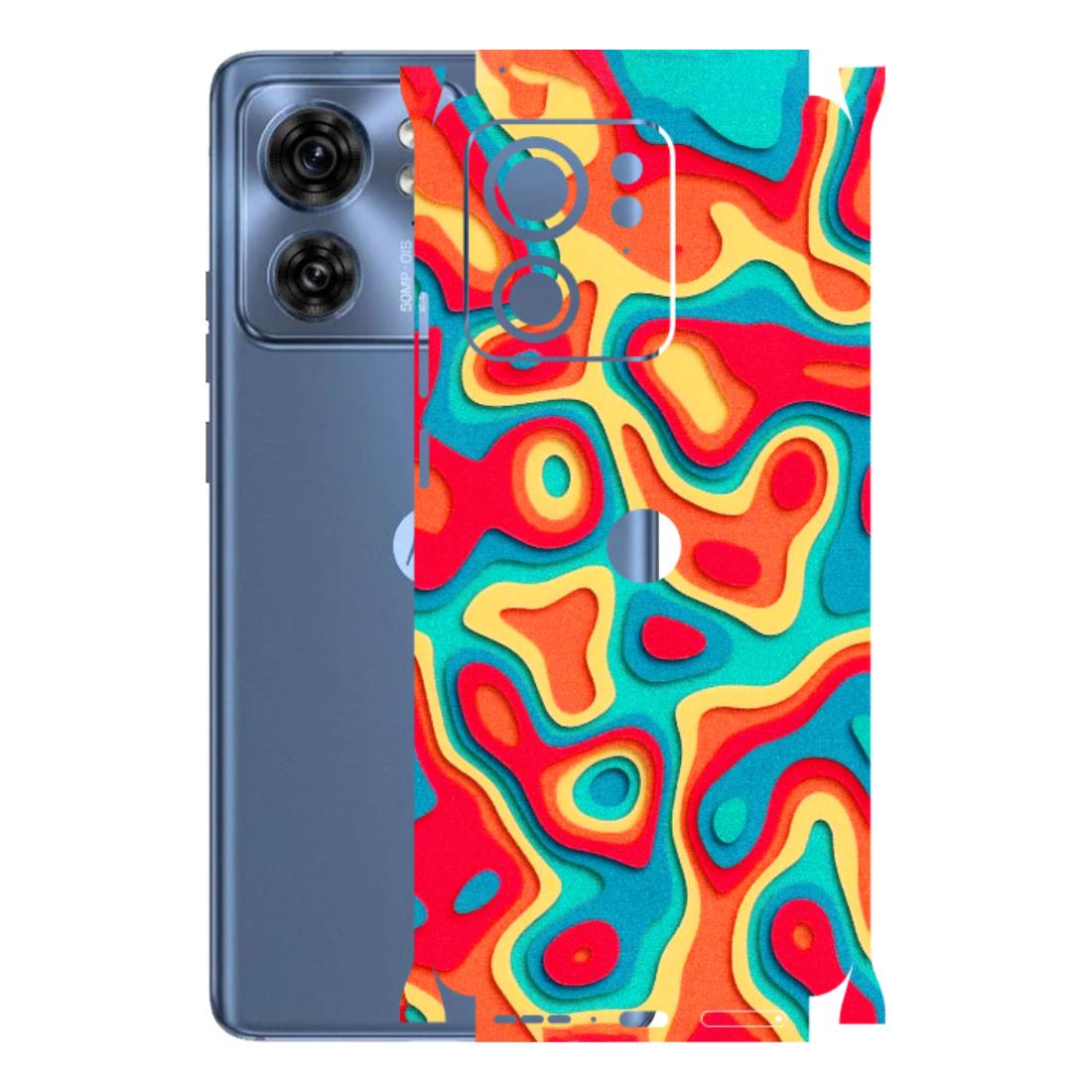 Motorola Phone Skins (All Models) - Abstract Swirl - 3D Embossed Finish (L-150) Moto Edge 40 (5G)