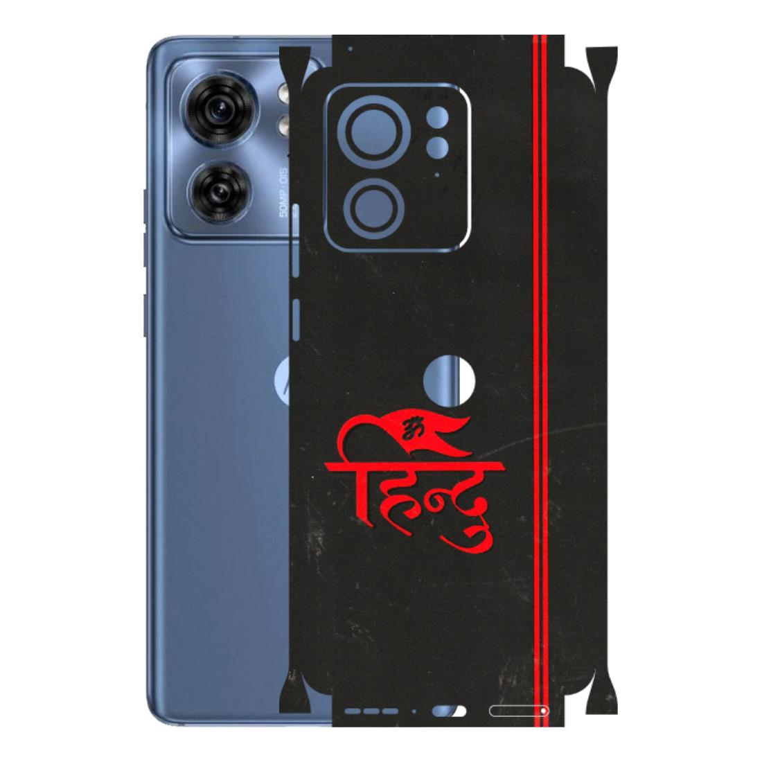Motorola Phone Skins (All Models) - Hindu Black - 3D Embossed Finish (L-153) Moto Edge 40 (5G)