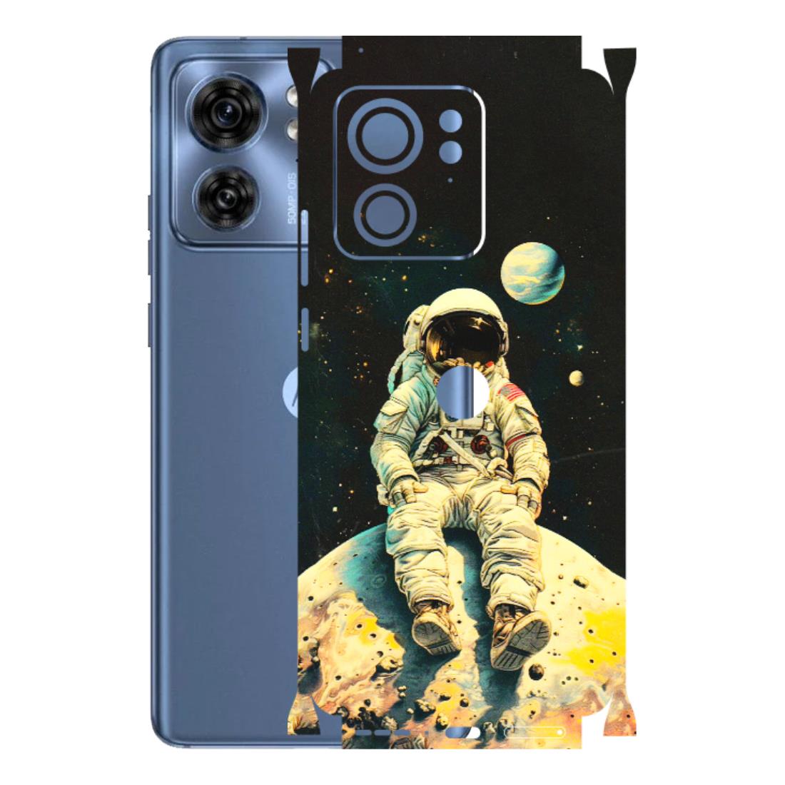 Motorola Phone Skins (All Models) - Astronaut in Space - 3D Embossed Finish (L-16) Moto Edge 40 (5G)
