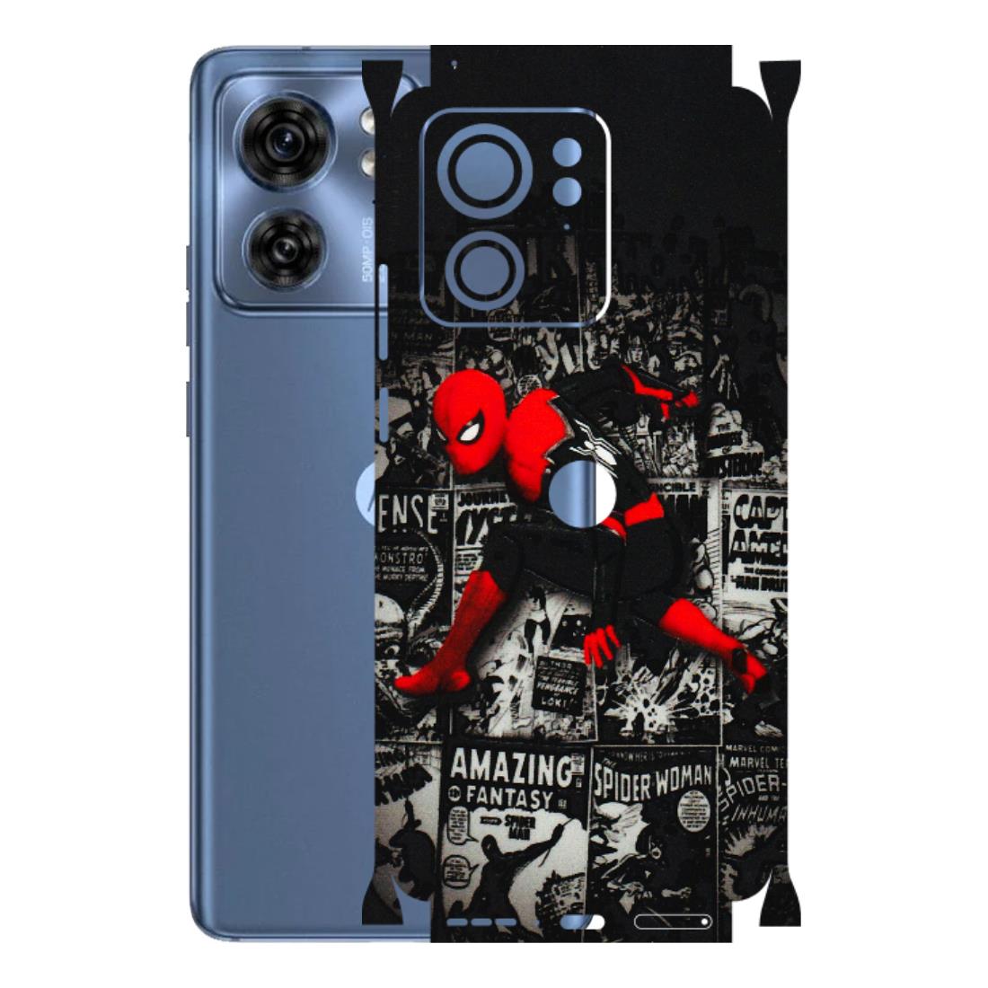Motorola Phone Skins (All Models) - SpiderMan New - 3D Embossed Finish (L-162) Moto Edge 40 (5G)