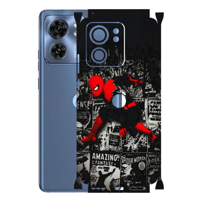 Motorola Phone Skins (All Models) - SpiderMan New - 3D Embossed Finish (L-162) Moto Edge 40 (5G)