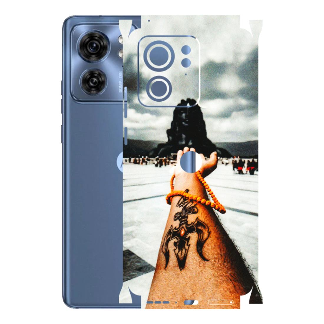 Motorola Phone Skins (All Models) - Jai Adiyogi Mahakaal - 3D Embossed Finish (L-164) Moto Edge 40 (5G)