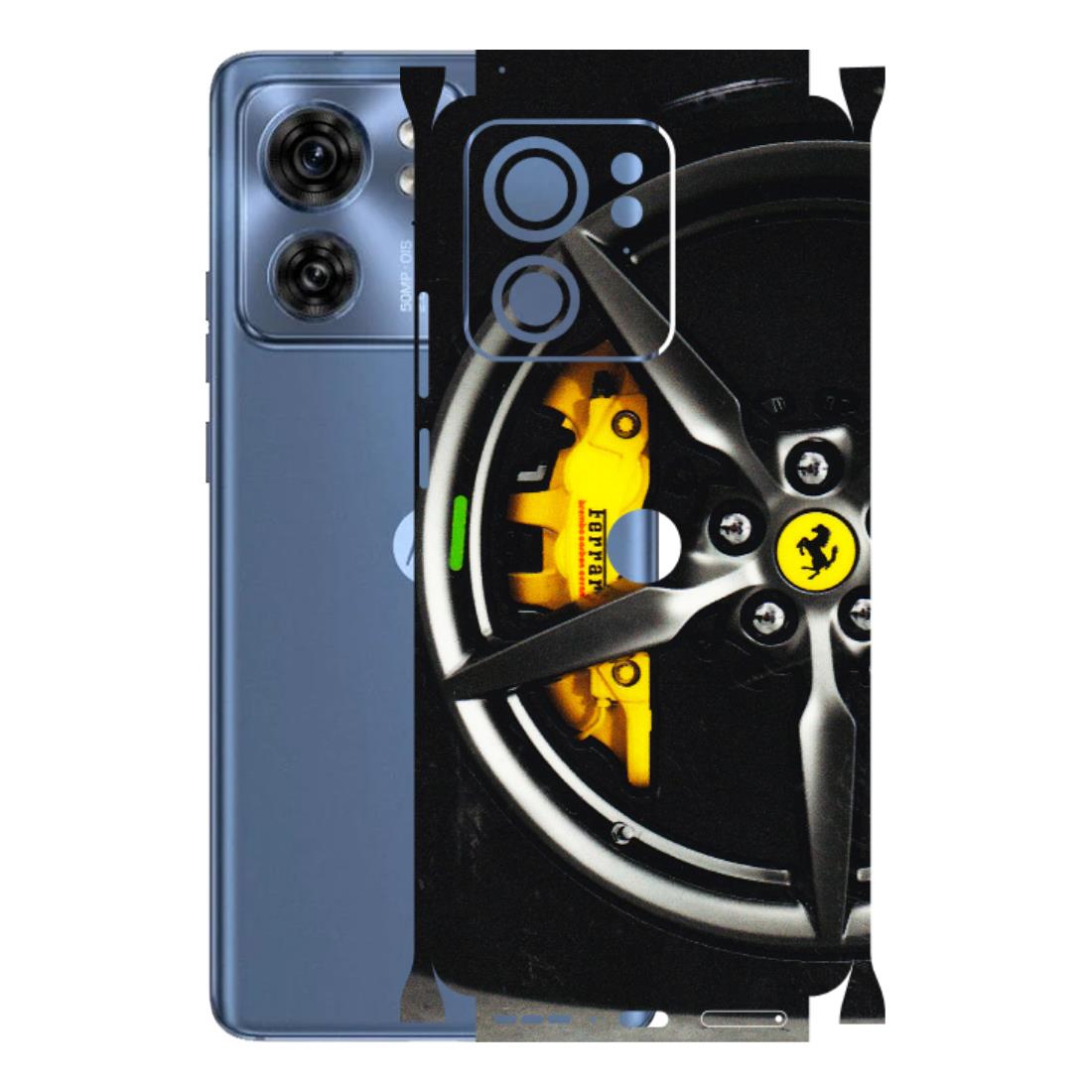 Motorola Phone Skins (All Models) - Ferrari Wheel Alloy - 3D Embossed Finish (L-173) Moto Edge 40 (5G)