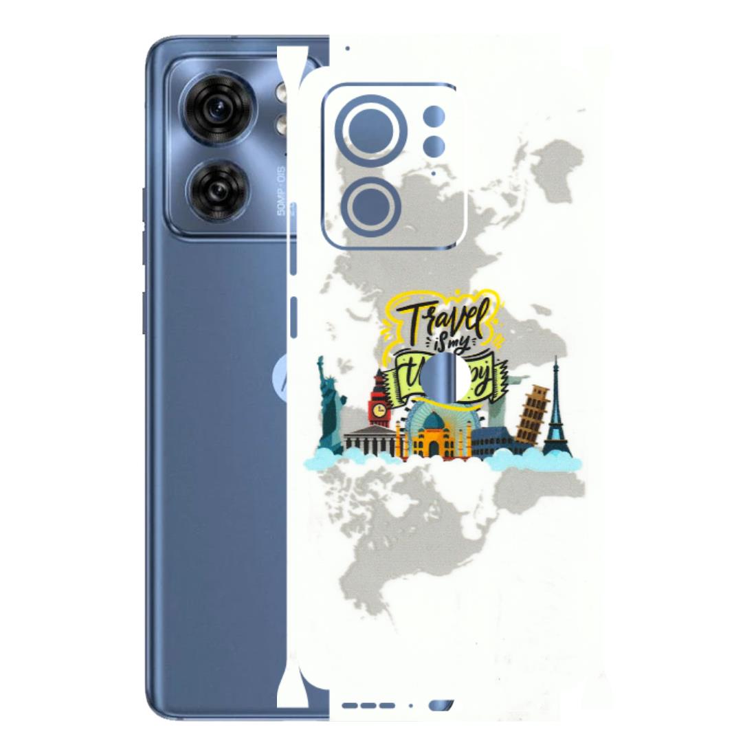 Motorola Phone Skins (All Models) - Travel Therapy - 3D Embossed Finish (L-199) Moto Edge 40 (5G)