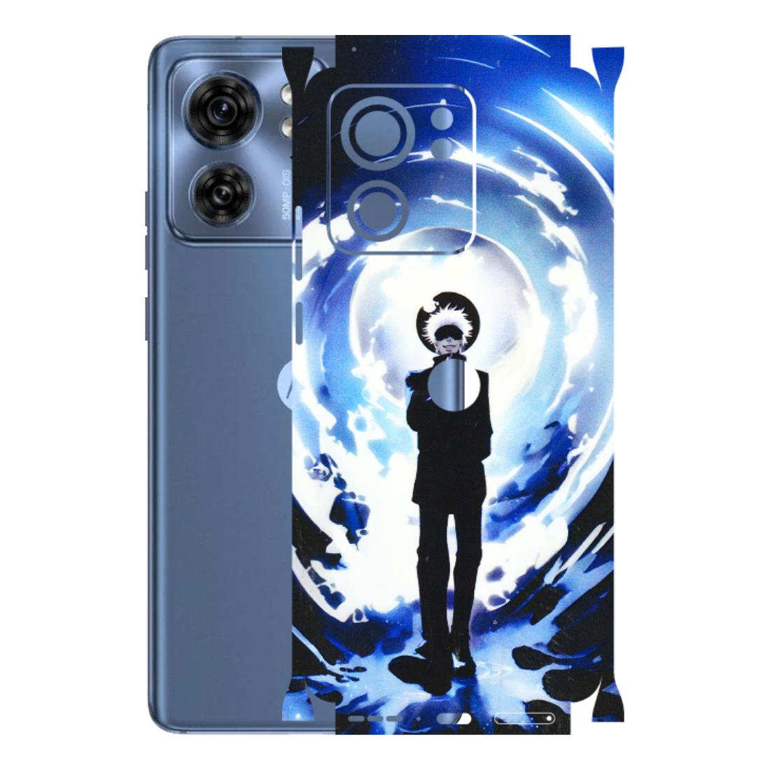 Motorola Phone Skins (All Models) - Satoru Gojo Dark Blue - 3D Embossed Finish (L-235) Moto Edge 40 (5G)