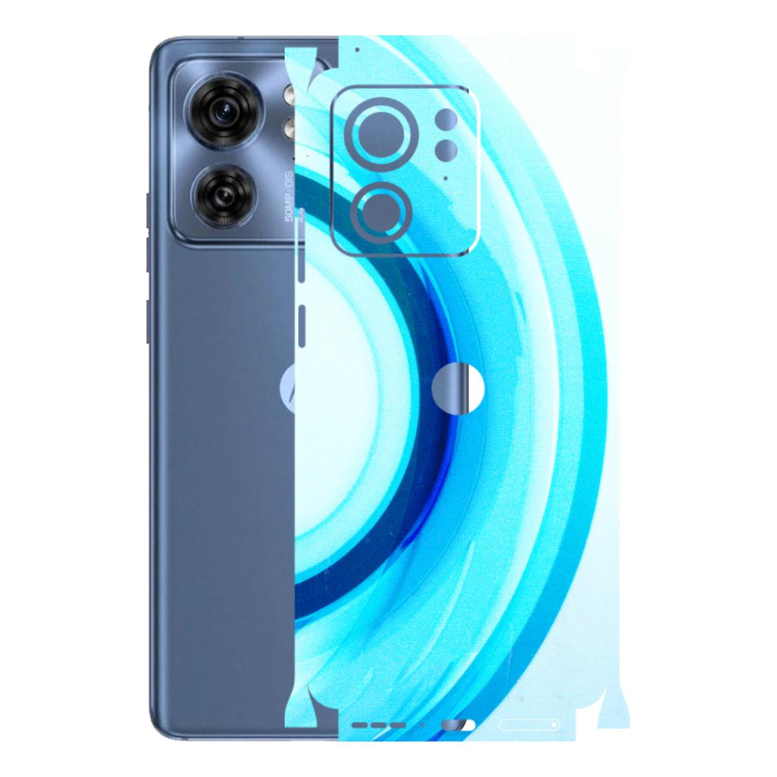 Motorola Phone Skins (All Models) - The Blue Curve - 3D Embossed Finish (L-244) Moto Edge 40 (5G)