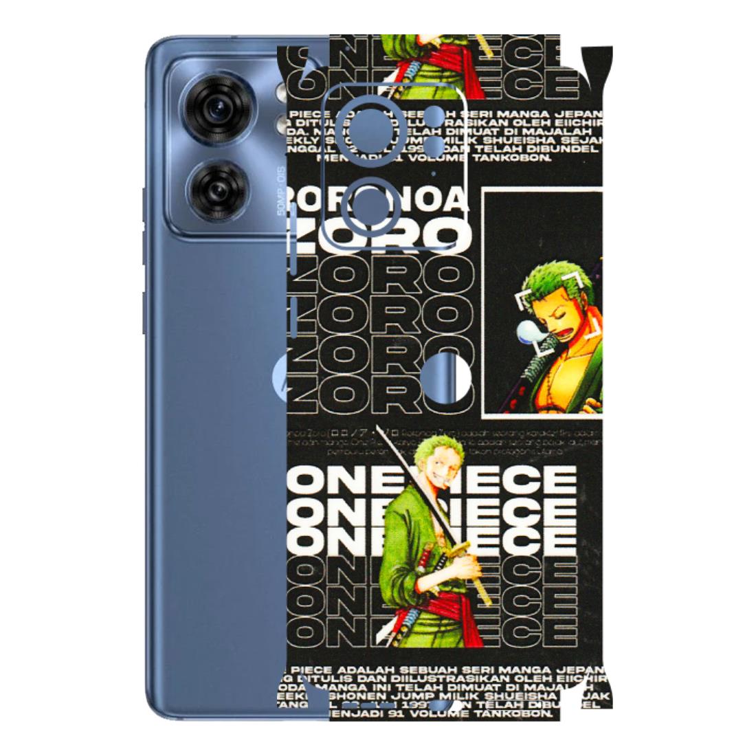 Motorola Phone Skins (All Models) - One Piece Zoro - 3D Embossed Finish (L-250) Moto Edge 40 (5G)