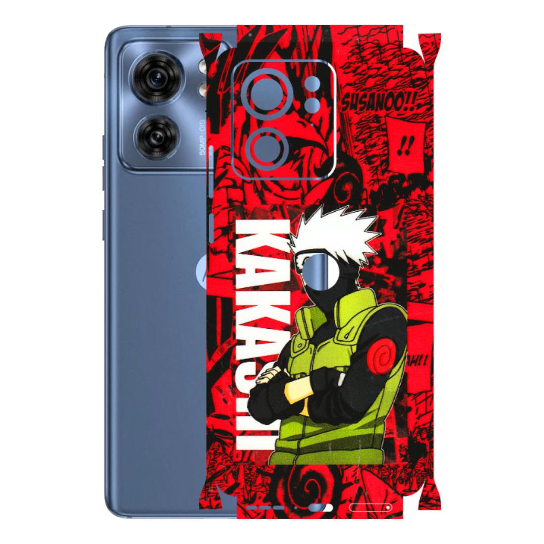 Motorola Phone Skins (All Models) - Kakashi Red Anime - 3D Embossed Finish (L-251) Moto Edge 40 (5G)