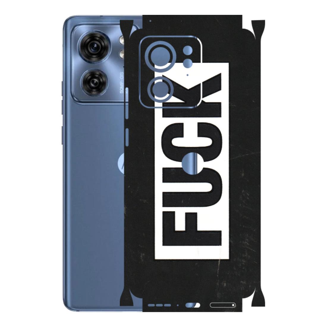 Motorola Phone Skins (All Models) - The F Word - 3D Embossed Finish (L-255) Moto Edge 40 (5G)