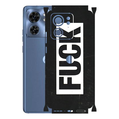 Motorola Phone Skins (All Models) - The F Word - 3D Embossed Finish (L-255) Moto Edge 40 (5G)