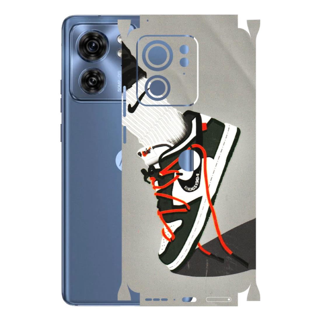 Motorola Phone Skins (All Models) - New Grey Sneaker - 3D Embossed Finish (L-261) Moto Edge 40 (5G)