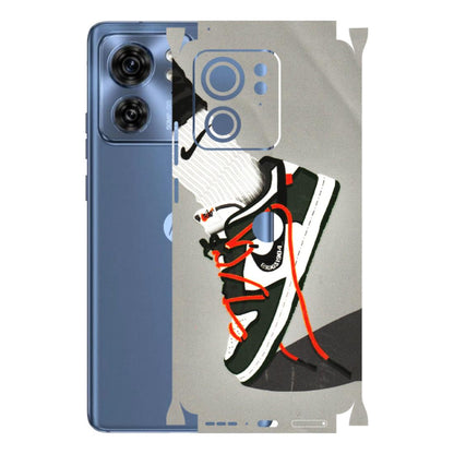 Motorola Phone Skins (All Models) - New Grey Sneaker - 3D Embossed Finish (L-261) Moto Edge 40 (5G)