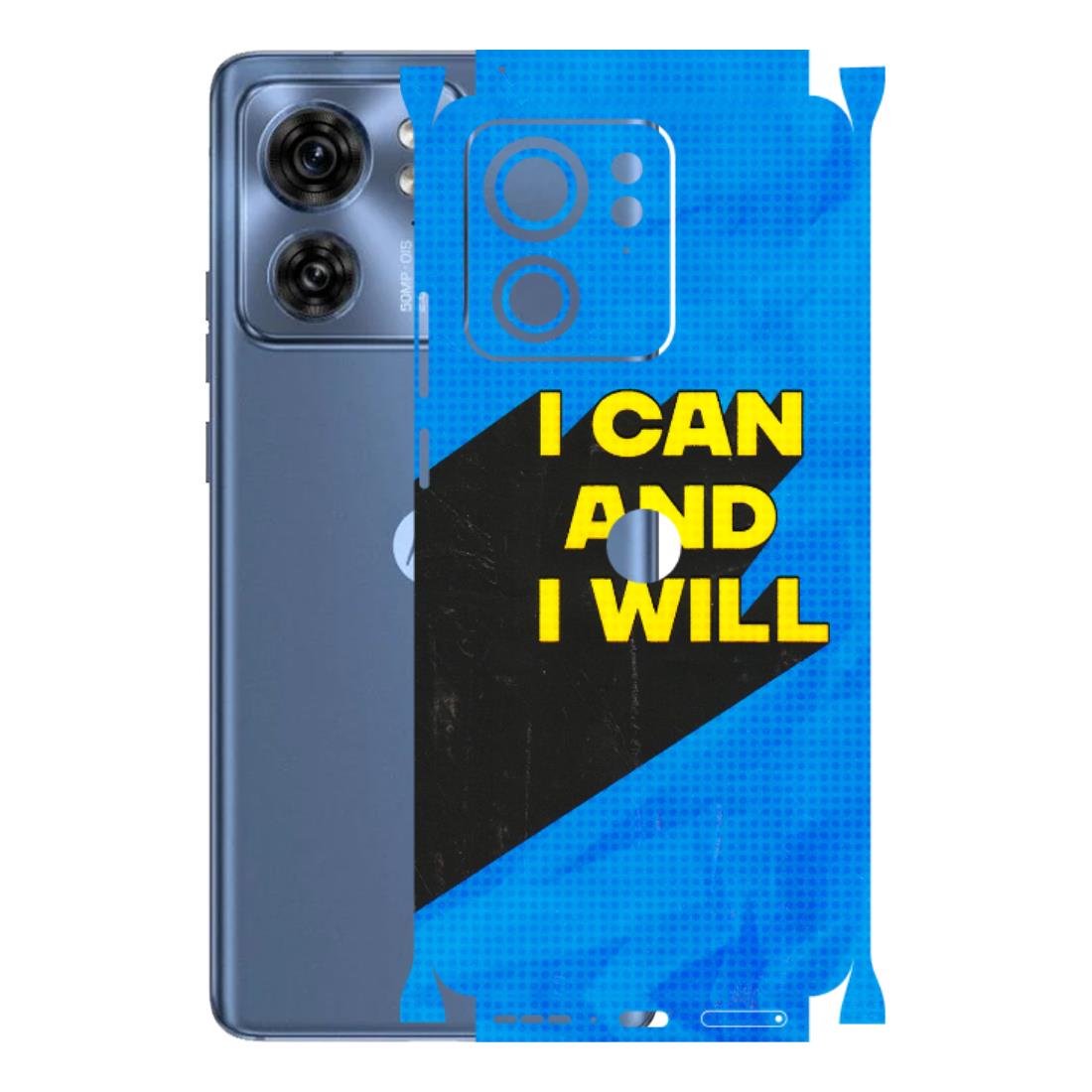 Motorola Phone Skins (All Models) - I Can And I Will - 3D Embossed Finish (L-281) Moto Edge 40 (5G)