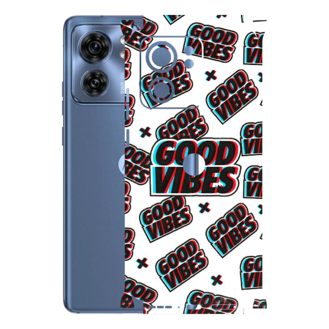 Motorola Phone Skins (All Models) - Good Vibes - 3D Embossed Finish (L-282) Moto Edge 40 (5G)
