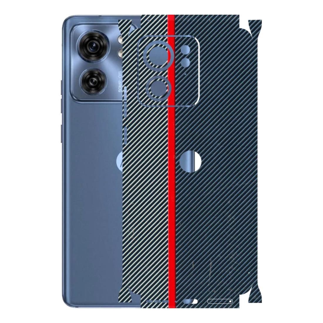 Motorola Phone Skins (All Models) - Blue Sober Lines - 3D Embossed Finish (L-305) Moto Edge 40 (5G)