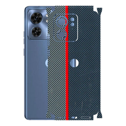 Motorola Phone Skins (All Models) - Blue Sober Lines - 3D Embossed Finish (L-305) Moto Edge 40 (5G)