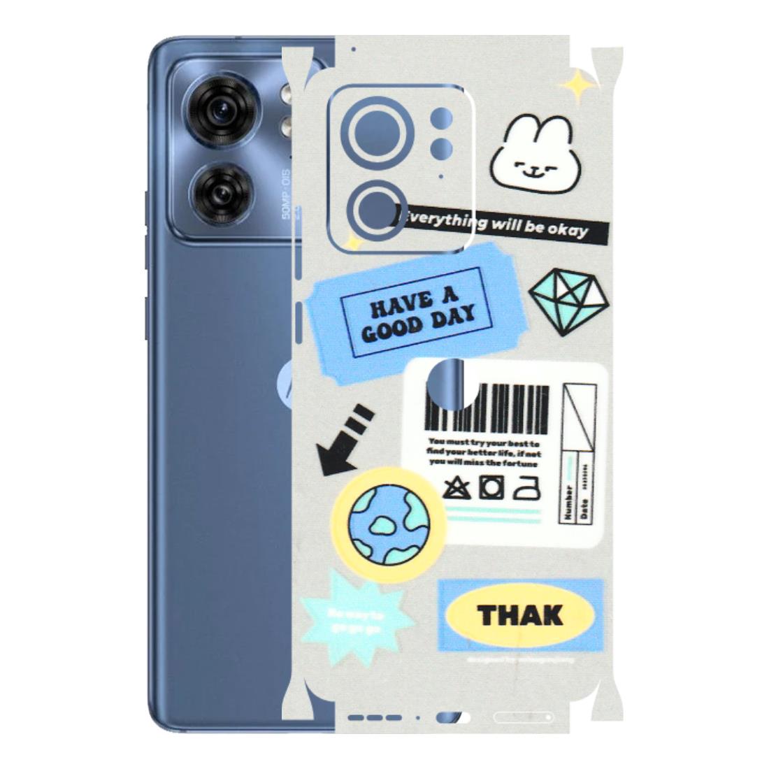 Motorola Phone Skins (All Models) - Will Be Okay Design - 3D Embossed Finish (L-316) Moto Edge 40 (5G)