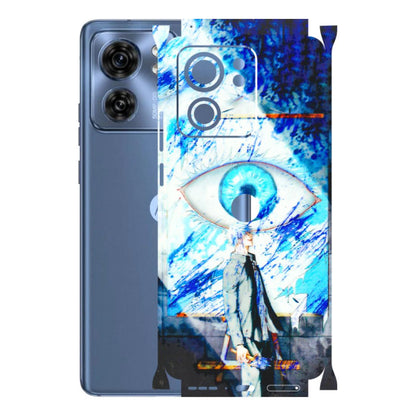 Motorola Phone Skins (All Models) - Anime Sea Blue Eye - 3D Embossed Finish (L-318) Moto Edge 40 (5G)