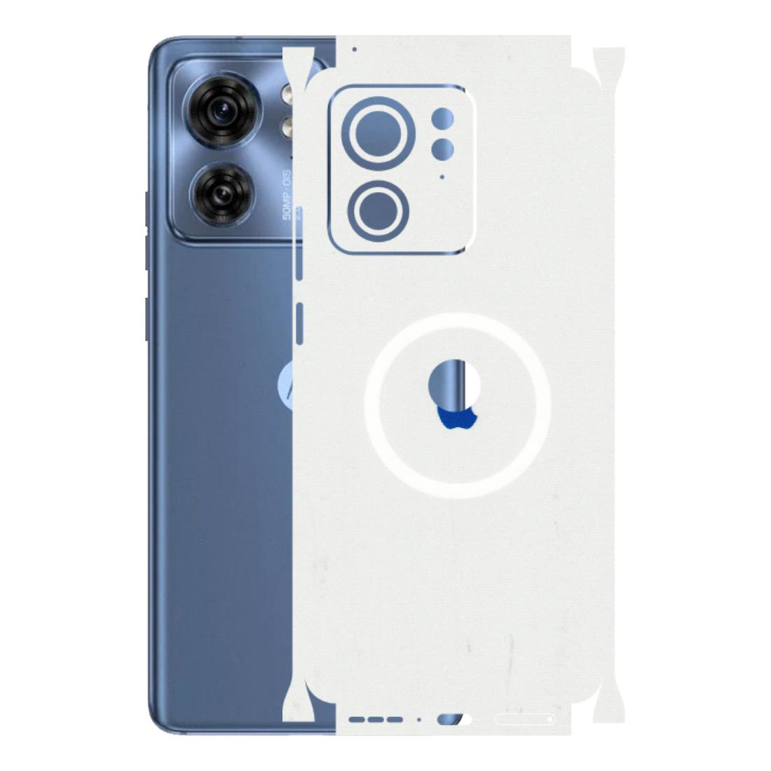 Motorola Phone Skins (All Models) - iPhone Magsafe Logo - 3D Embossed Finish (L-320) Moto Edge 40 (5G)