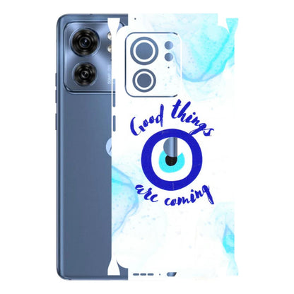 Motorola Phone Skins (All Models) - Evil Eye Good Things Are Coming - 3D Embossed Finish (L-322) Moto Edge 40 (5G)