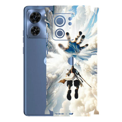 Motorola Phone Skins (All Models) - Big Hand With Monkey King - 3D Embossed Finish (L-323) Moto Edge 40 (5G)
