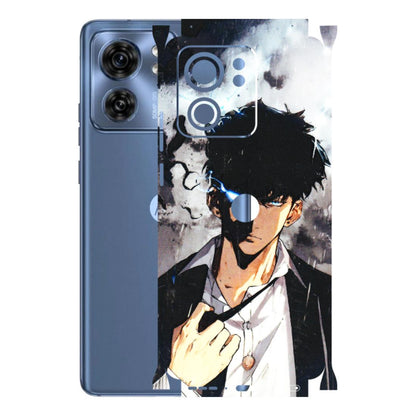Motorola Phone Skins (All Models) - Sung Jinwoo Manhwa Anime - 3D Embossed Finish (L-328) Moto Edge 40 (5G)