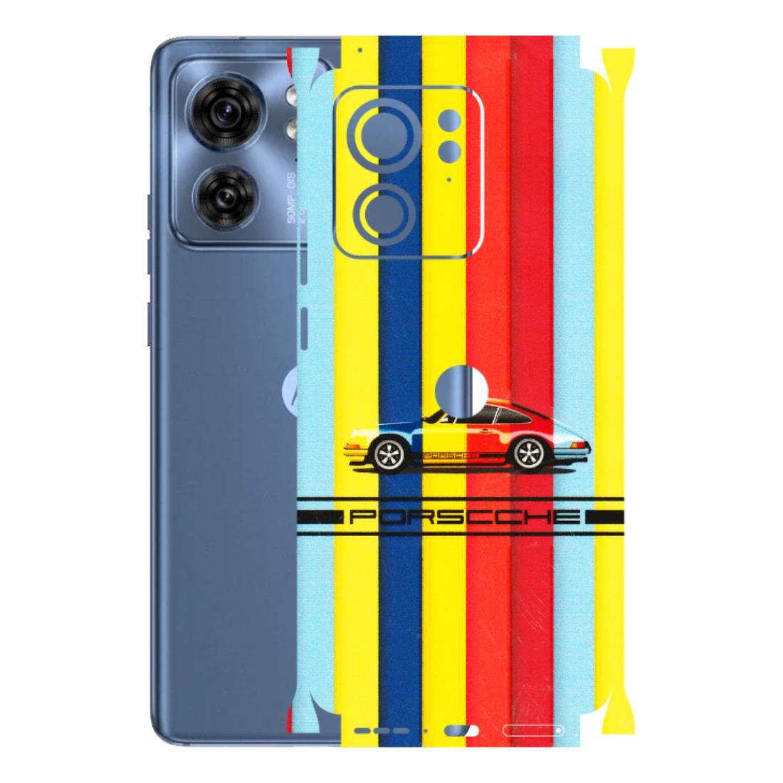 Motorola Phone Skins (All Models) - Multicolour Porche - 3D Embossed Finish (L-39) Moto Edge 40 (5G)