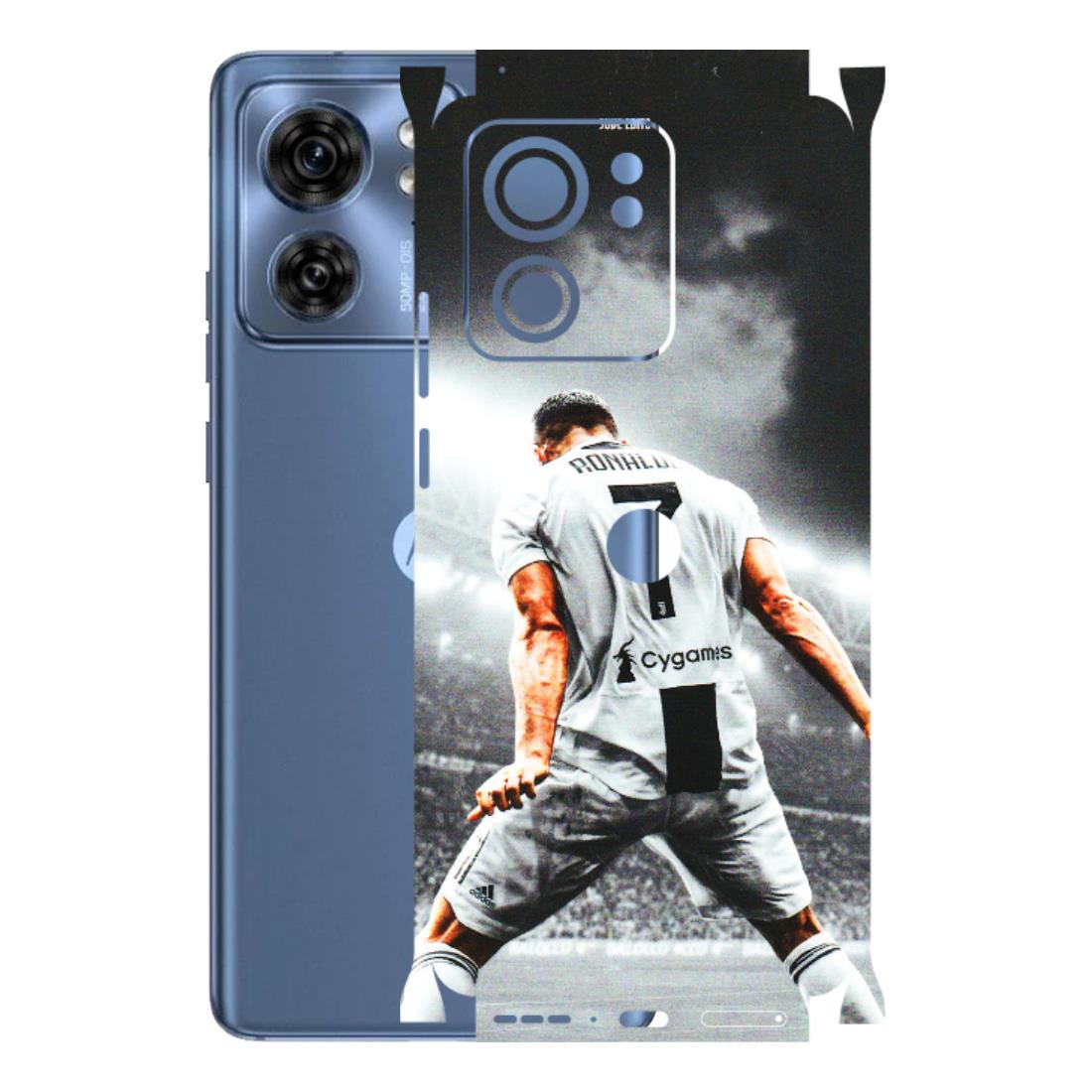 Motorola Phone Skins (All Models) - Ronaldo CR7 Crazy - 3D Embossed Finish (L-44) Moto Edge 40 (5G)
